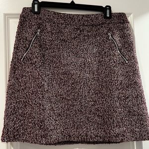 Loft tweed mini skirt
